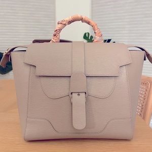 Senreve Midi Maestra Sand w limited edition scarf wrap